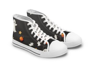 Halloween Ghost High Top Sneakers for Spooky Style