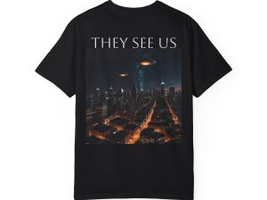 Unisex UFO Graphic T-Shirt - 'They See Us' Design